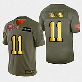 Nike 49ers 11 Marquise Goodwin 2019 Olive Gold Salute To Service 100th Season Limited Jersey Dyin,baseball caps,new era cap wholesale,wholesale hats